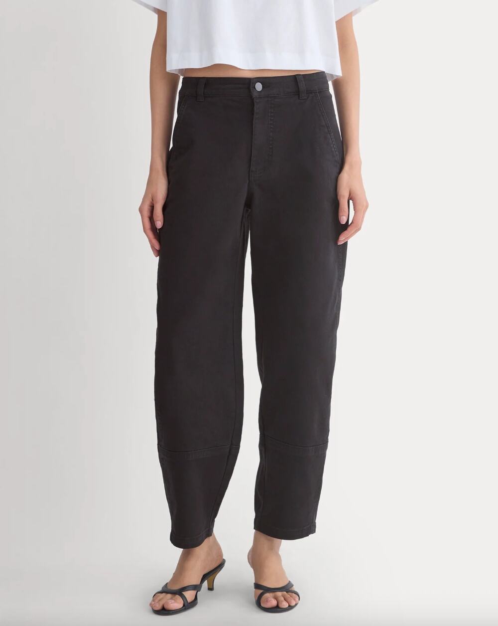 Everlane The Utility Barrel Pants Size 14R High Rise Hipster Cotton Minimalist